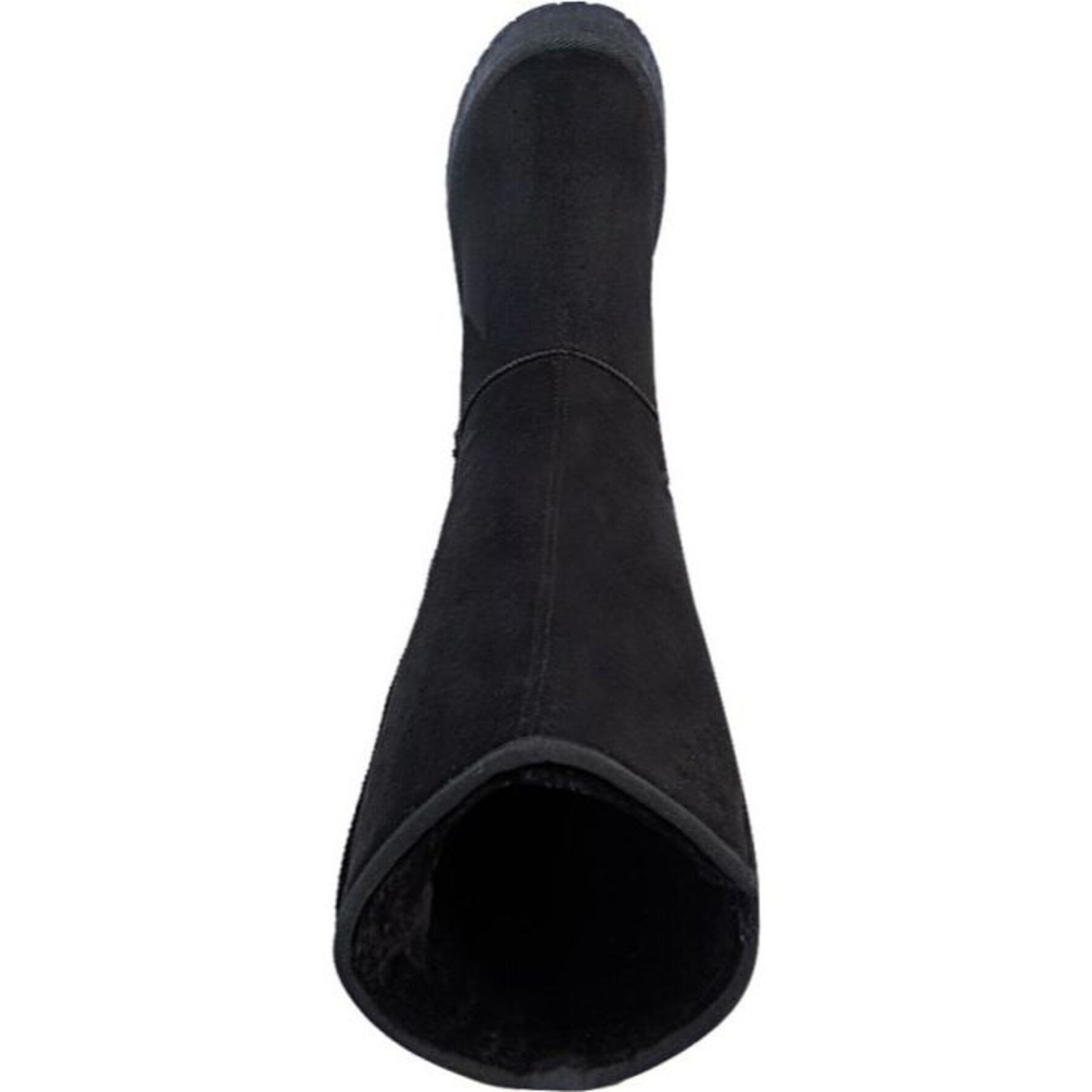 Bota para mujer, alta, estilo invernal, con forro cálido, marca PBPS, color negro 1149861
