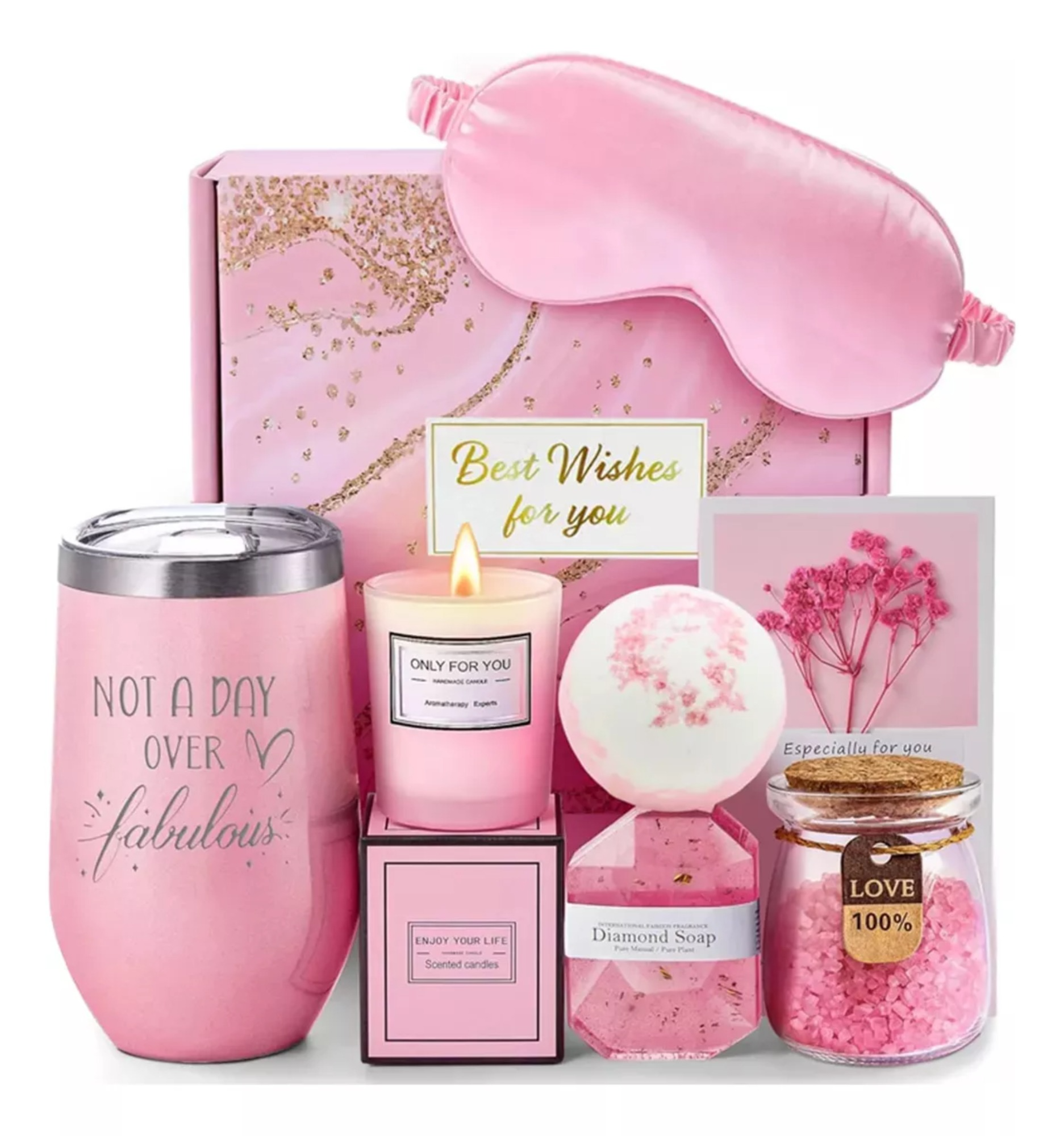 Regalos De Cumpleaños Para Mujeres, Cesta De Regalo Relajant