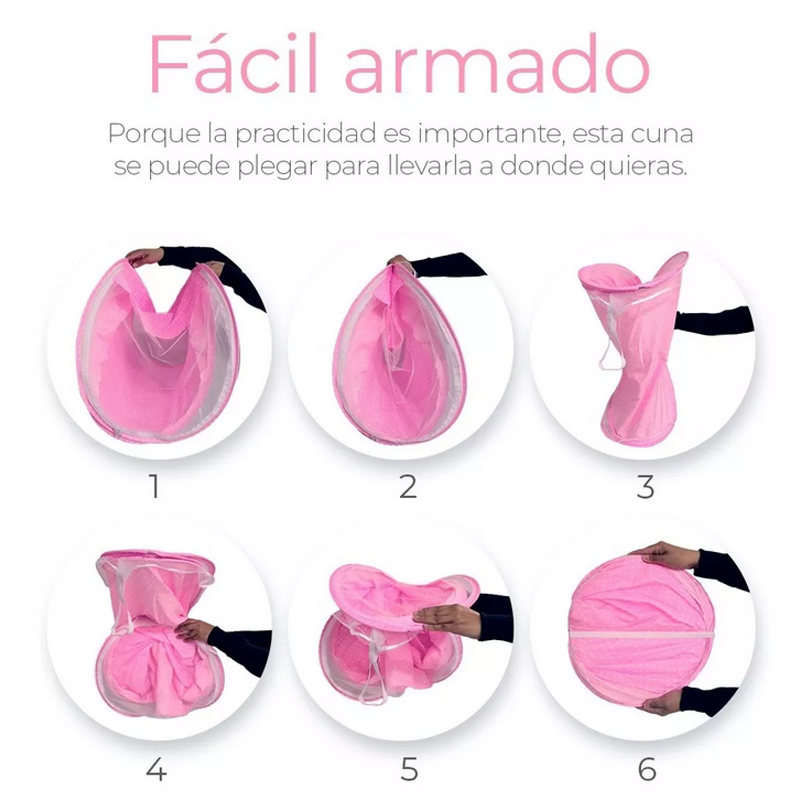 Cuna Moisés Plegable Portátil Mosquitero Bebe Colchon Niños