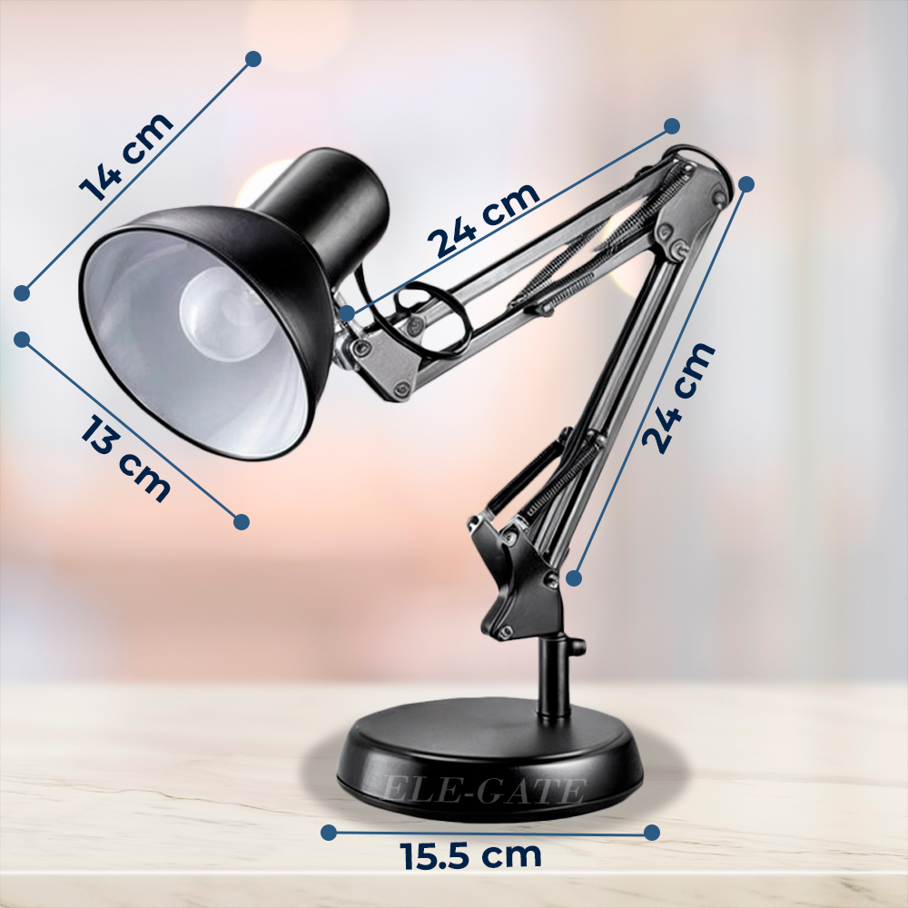 Lampara de Mesa Articulada con Switch de Encendido y Luz Led