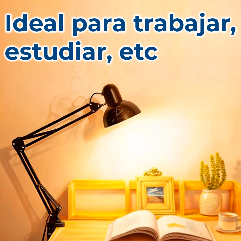 Lampara de Mesa Articulada con Switch de Encendido y Luz Led