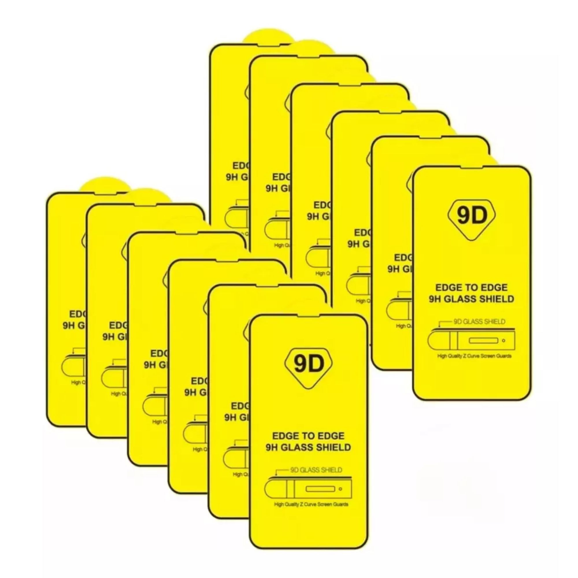 Mica Pantalla Cristal Templado 9d Mayoreo 10 Pcs Para Iphone 14 pro/15