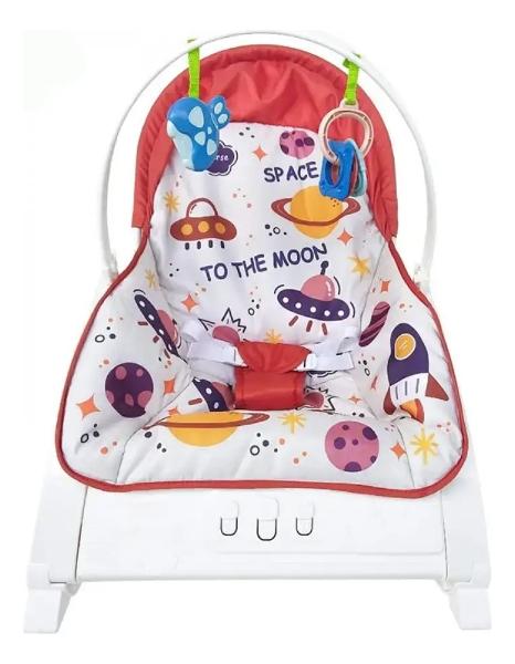 Bouncer Silla Mecedora Aeiou Hb53 Musical 2 En 1 Rojo