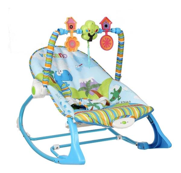 Silla Mecedora Bouncer Aeiou Rocker 2 En 1 Vibrador Dino