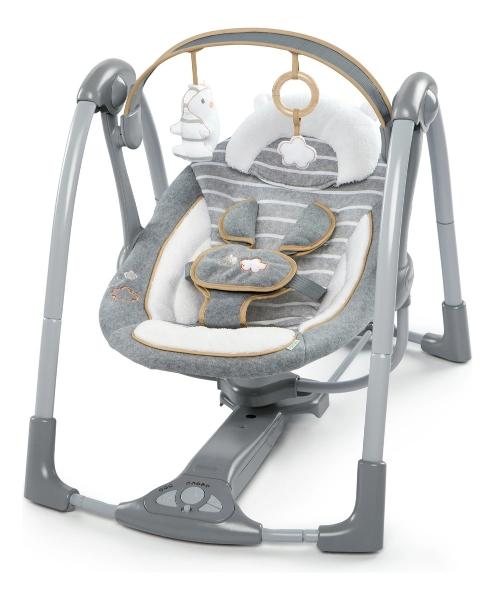 Columpio Mecedora Ingenuity Swing N Go Portable Swin Gris