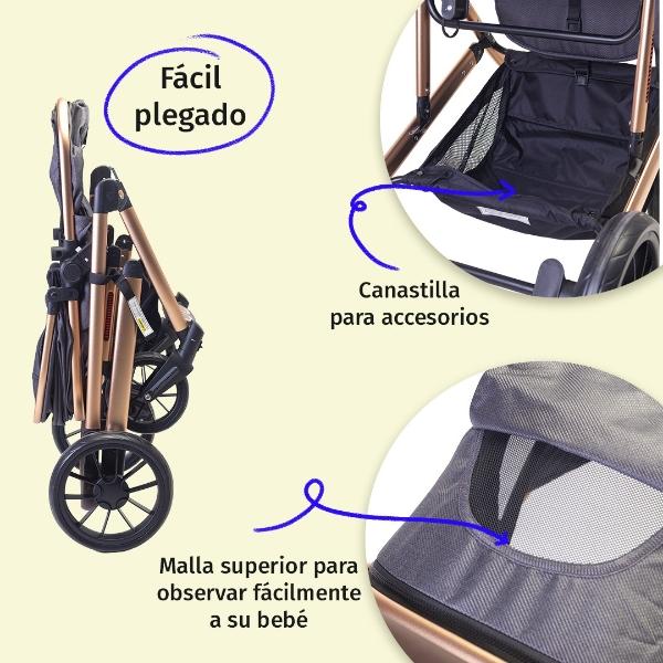 Silla Periquera D Bebé Eat And Rock Convertible A Mecedora Rosa