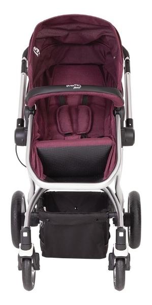 Carriola Bebe Evenflo Legacy Dlx Cubre Pies Mosquitero Vino