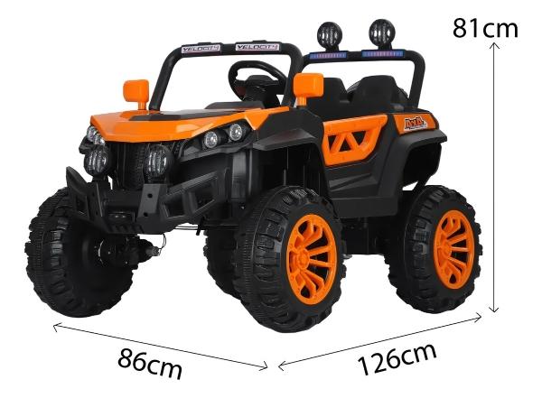 Carro Eléctrico Montable Aeiou Razer 4 Motores Naranja