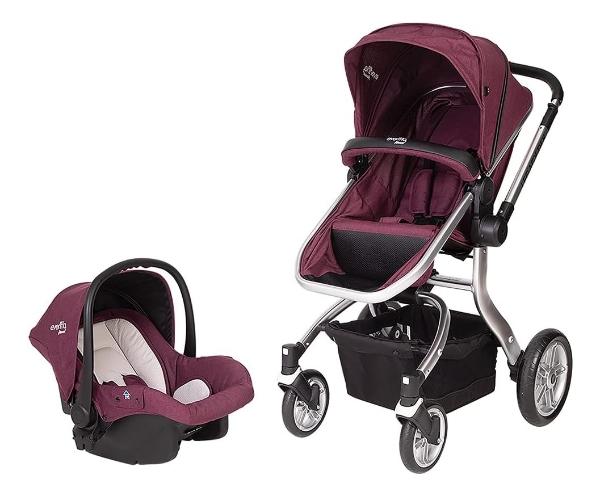 Carriola Bebe Evenflo Legacy Dlx Cubre Pies Mosquitero Vino