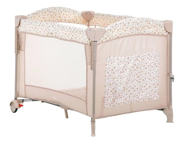Cuna Bebe Corral Prinsel Baby Colecho 2 En 1 Mosquitero Beige
