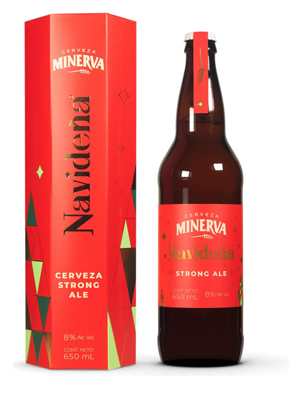 Cerveza Minerva Navideña Strong Ale 650ml