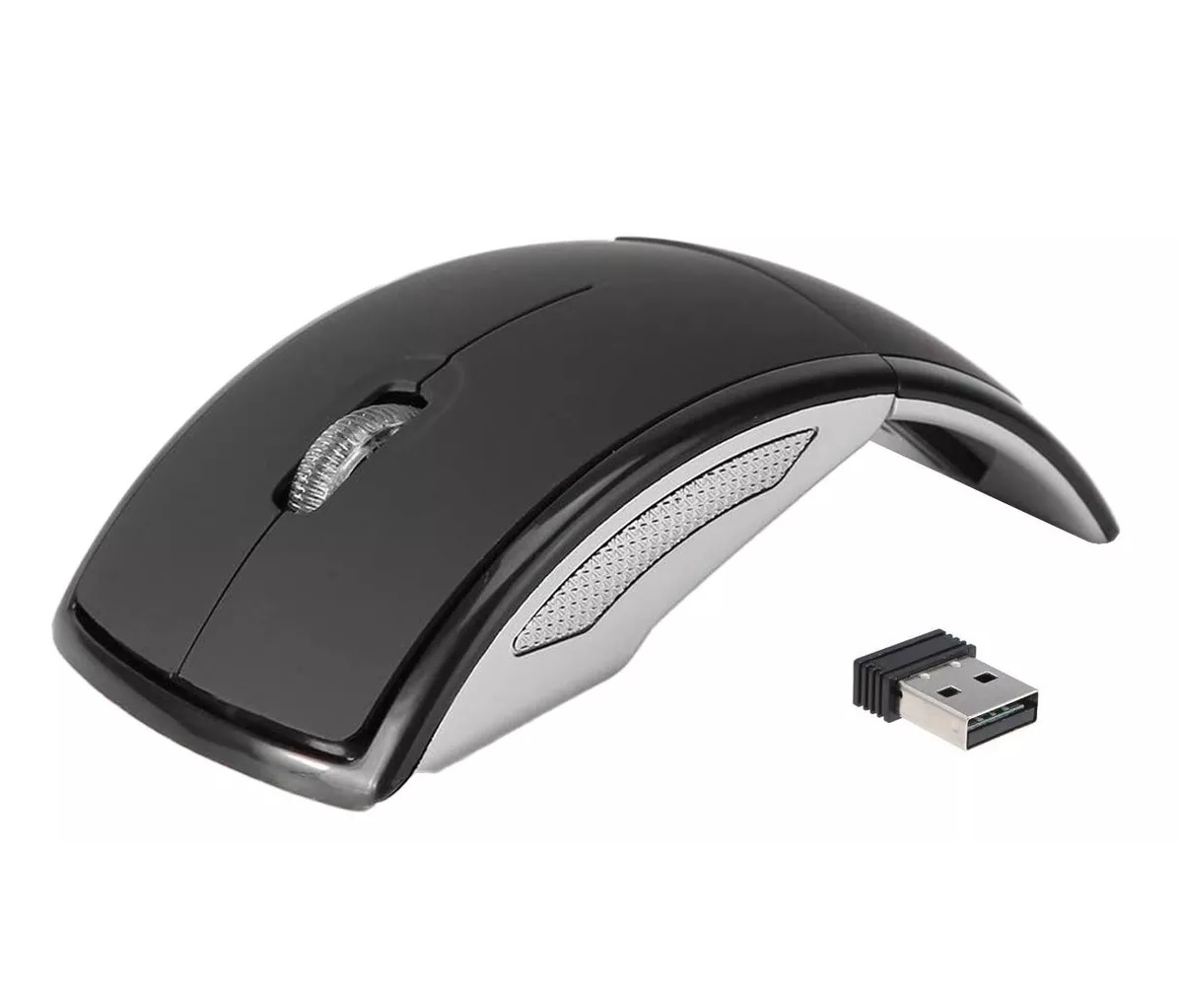 Mouse Raton Inalambrico Ergonomico Plegable Laptop Portatil