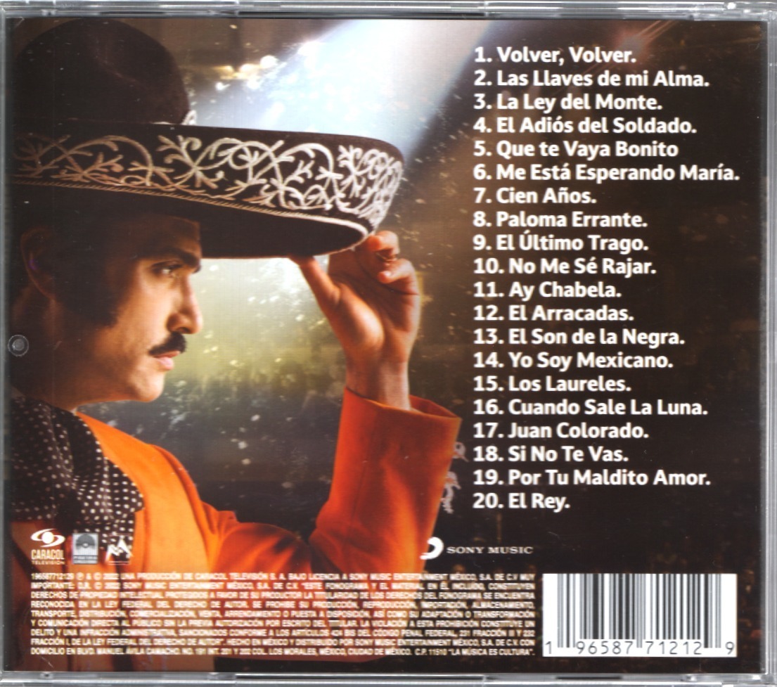 Soundtrack Vicente Fernandez El Rey La Serie Disco Cd