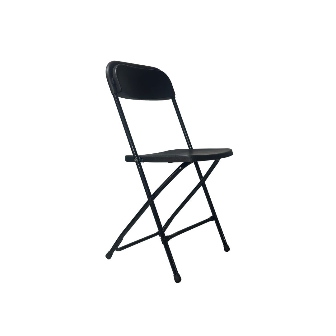 Sillas Plegables Shorbull Plástico Negra Fiesta Kit de 4 Resistente Reforzada Exterior Fiesta
