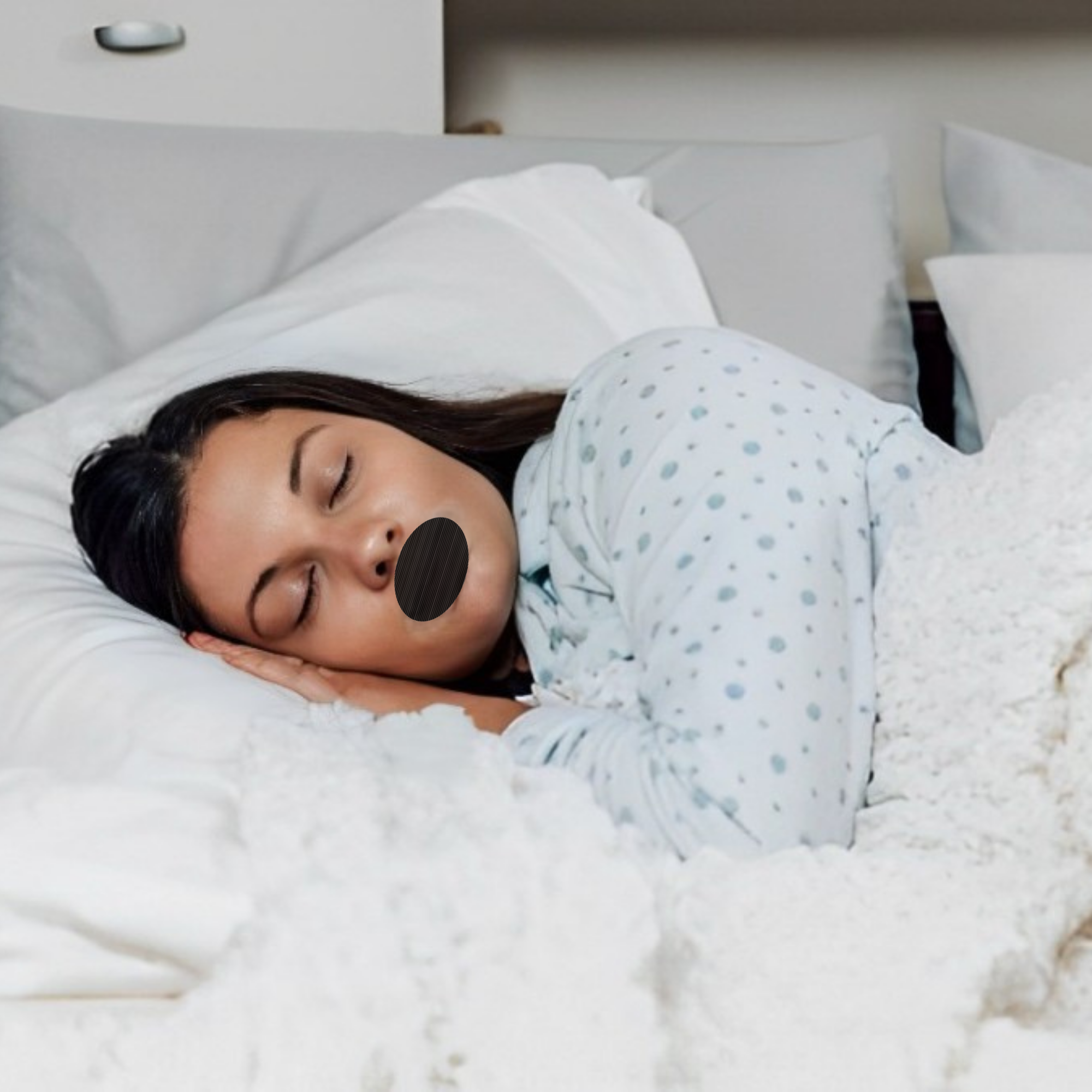 Tiras Adhesivas Cinta Bucal Antironquidos Respiración Nasal