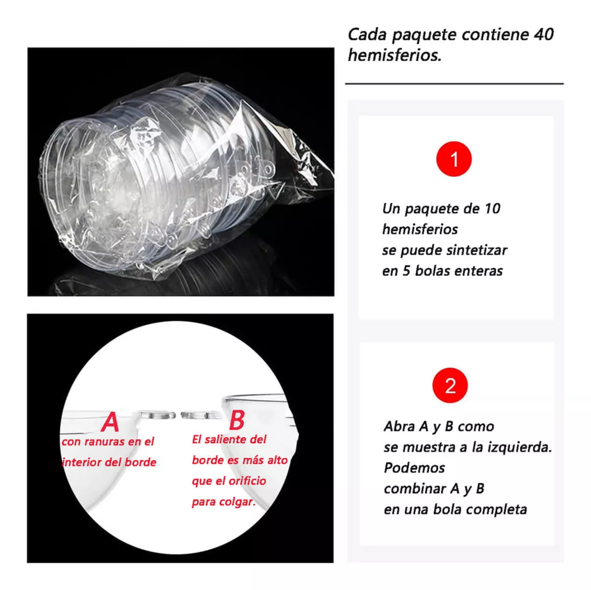 15 Esferas Transparentes Navidad Rellenar Plastico Adornos