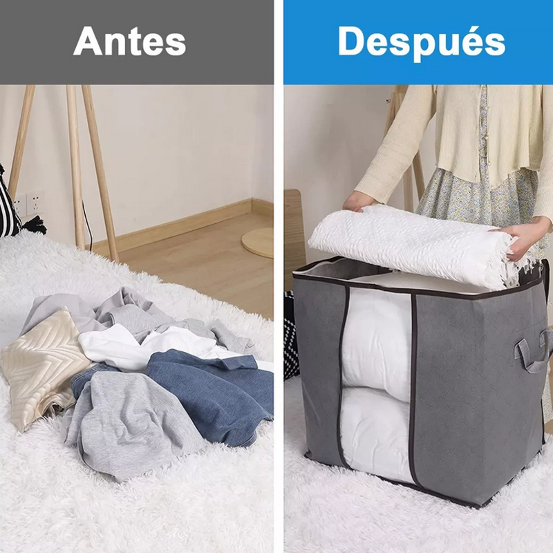 Bolsas De Almacenamiento Para Guardar Ropa Y Edredon 6 pza