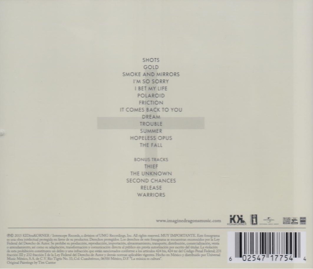 Smoke + Mirrors - Imagine Dragons - Disco Cd - 18 Canciones.