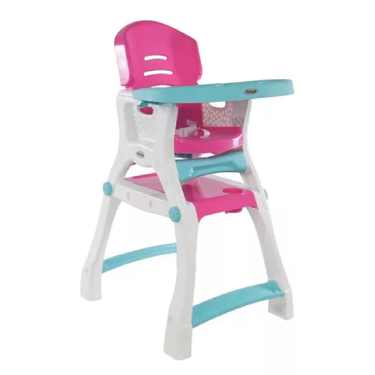 Silla Alta Periquera Prinsel 2 en 1 Caddy Rosa 1005 .