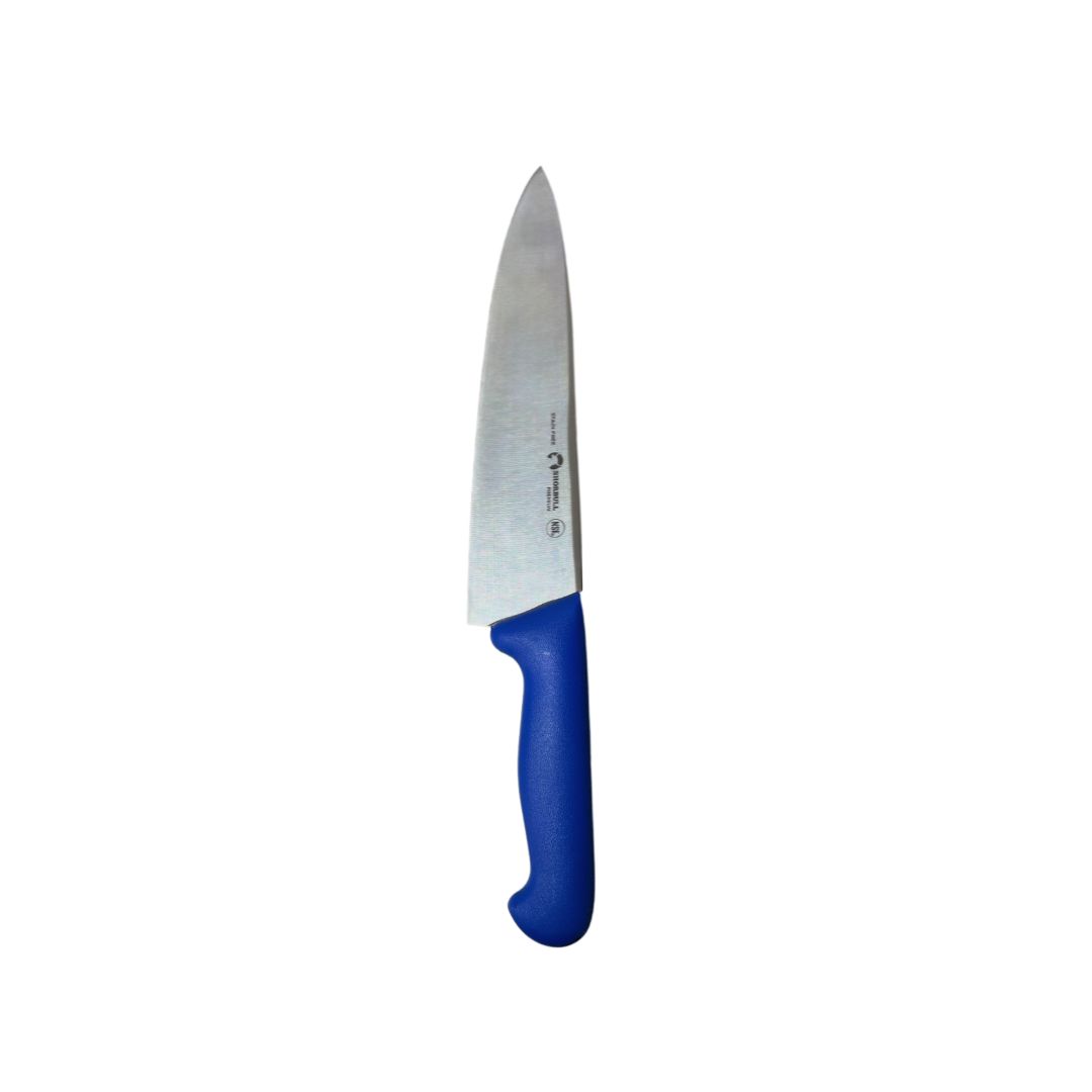 Kit de 3 cuchillos para Chef  10 inch Hoja Acero Inoxidable Mango Ergonómico Color Azul, rojo y blanco Shorbull 