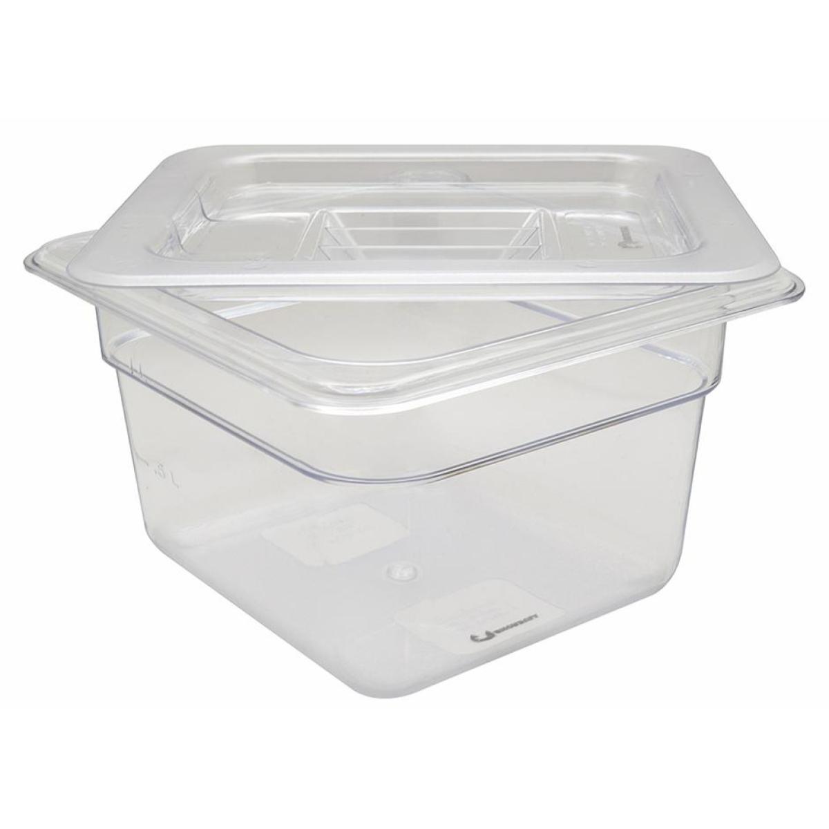  Inserto policarbonato 1/6 6cm con tapa Shorbull