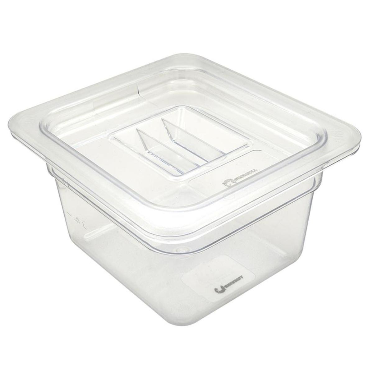  Inserto policarbonato 1/6 6cm con tapa Shorbull