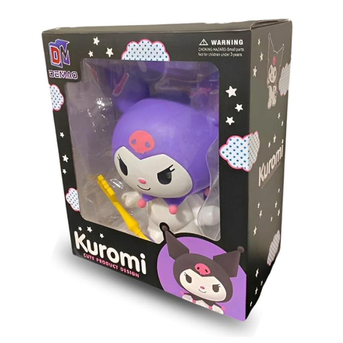 Figura Grande Kuromi Demao Anime Colección Lila DM 