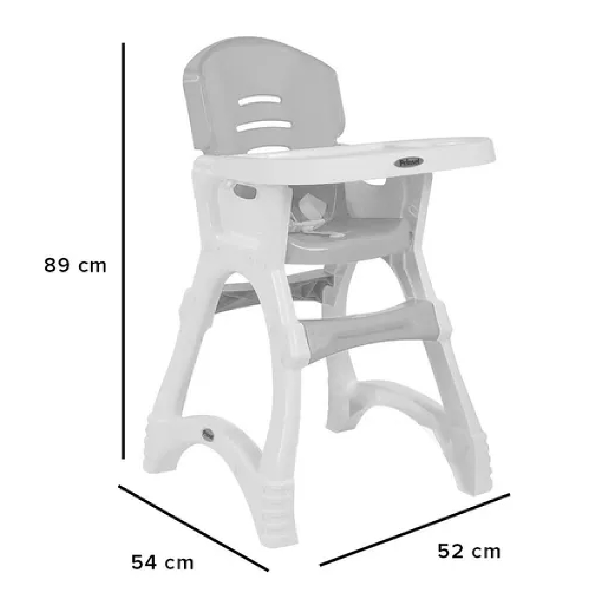 Silla Alta Periquera Prinsel Dinner Verde Azul Blanco