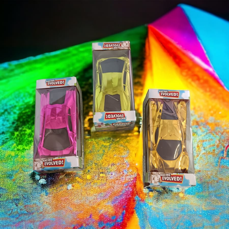 Carro Rc Juguete chico escala 1:24 Juguete Luz Sonido Arcoíris Carreras Verde Metal