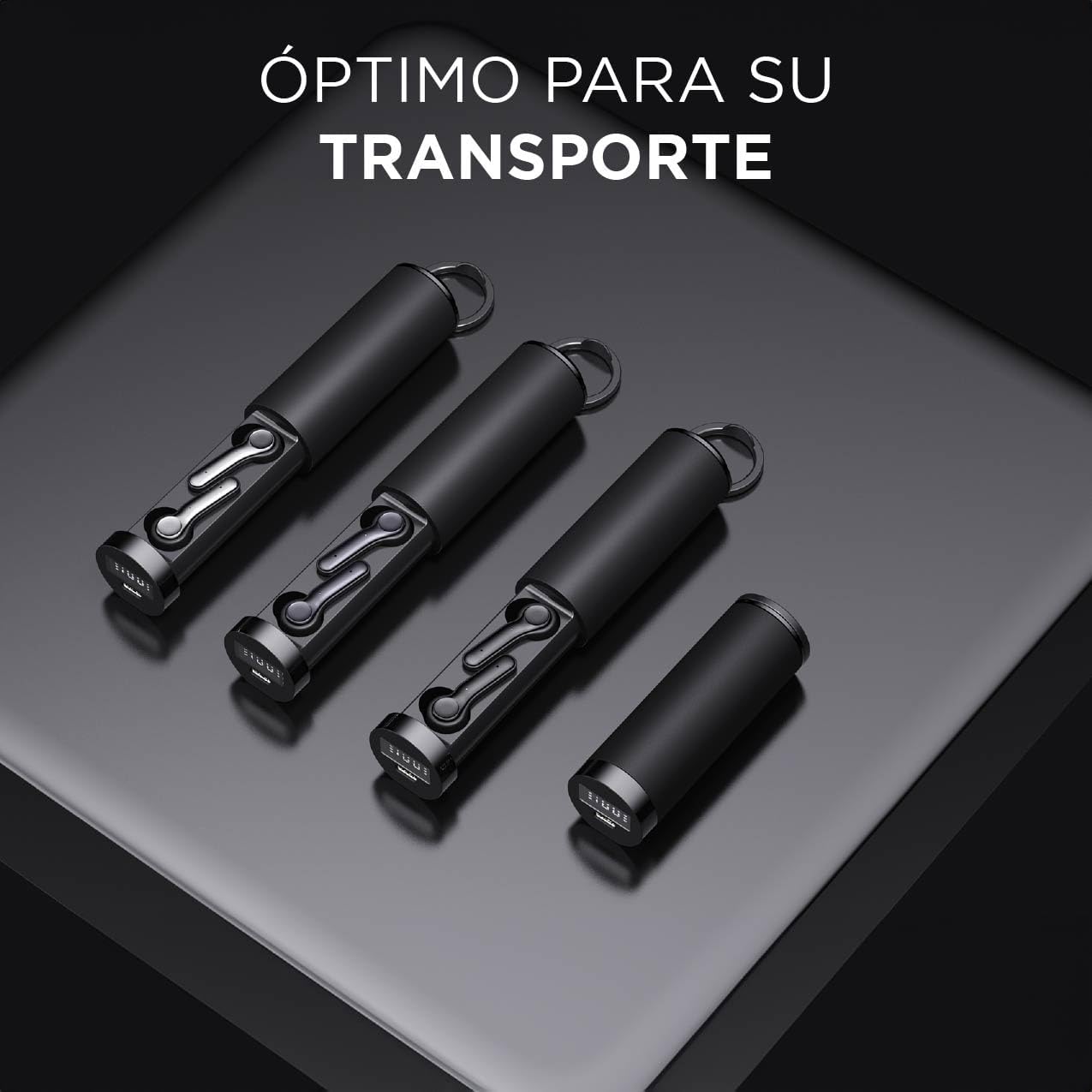 JH HOKINS Audífonos con Micrófono, Compatible con Asistente Siri, Alexa, Google, Bluetooth 5.3 con Control Táctil, Auriculares con Estuche de Carga, 13 Horas de Uso