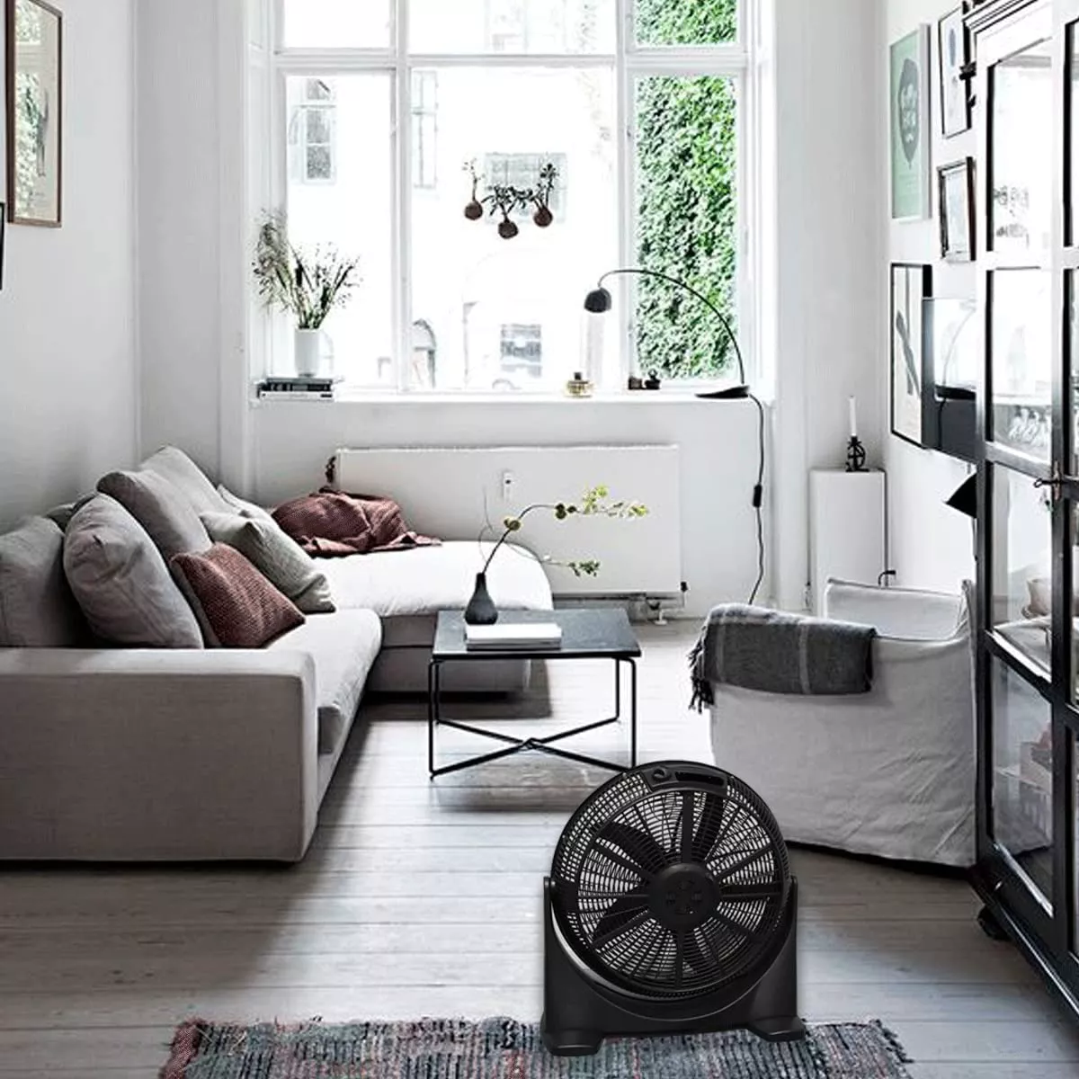 Katoa, Ventilador Circular de Aire 20" de 3 Velocidades, Inclinación Ajustable