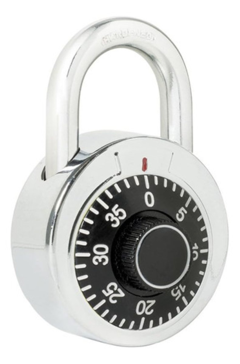 Candado De Combinación 50 Mm Con Combinación Lock Blanco 1 Pieza