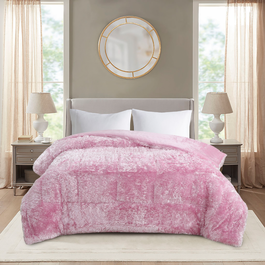 Edredon Pelo Largo Y Liso 2x1 Doble Vista disponible en matrimonial y  King Size Jumbo