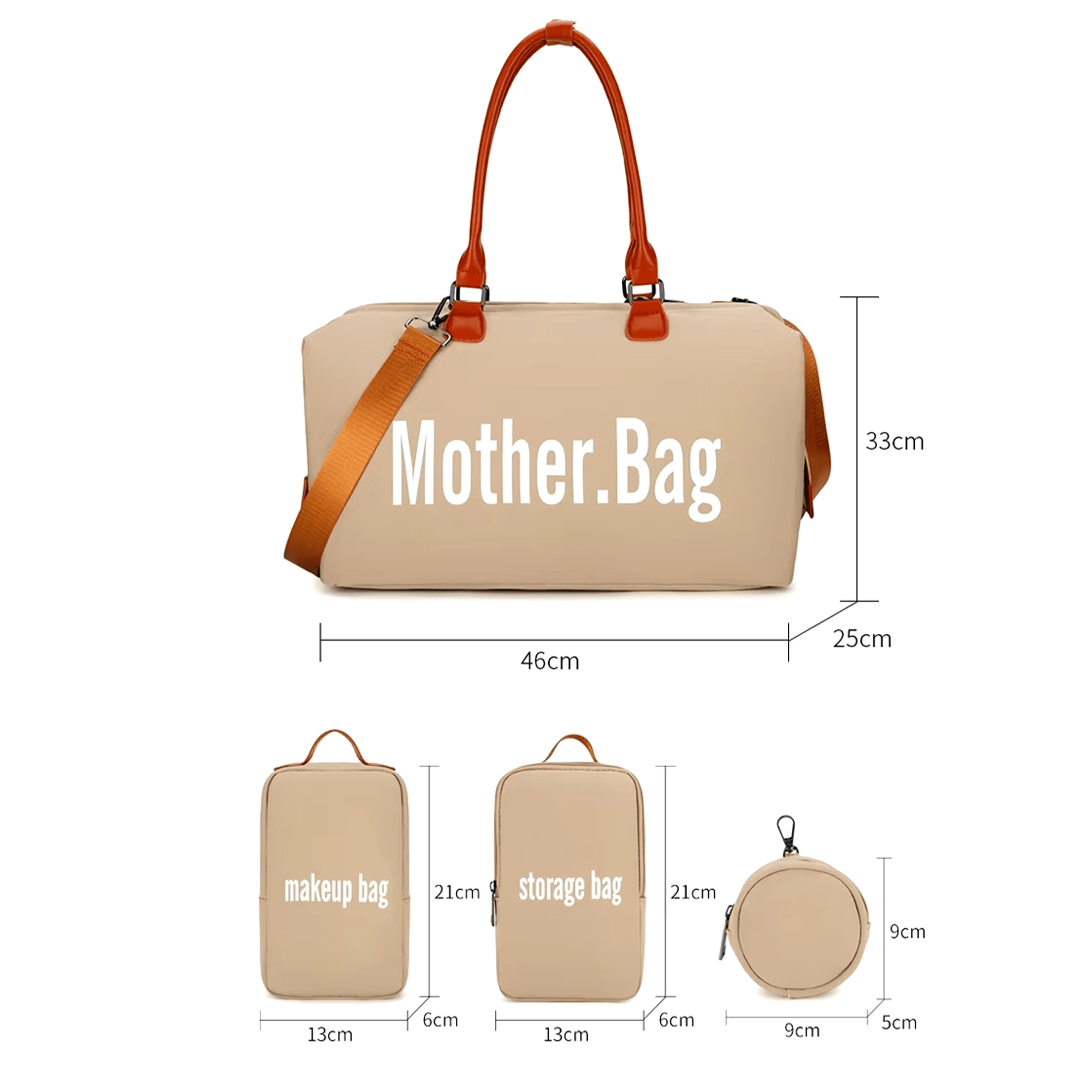 Pañalera Bolsa 5 En 1 Maleta Ideal Para Maternidad Ecobaby Original