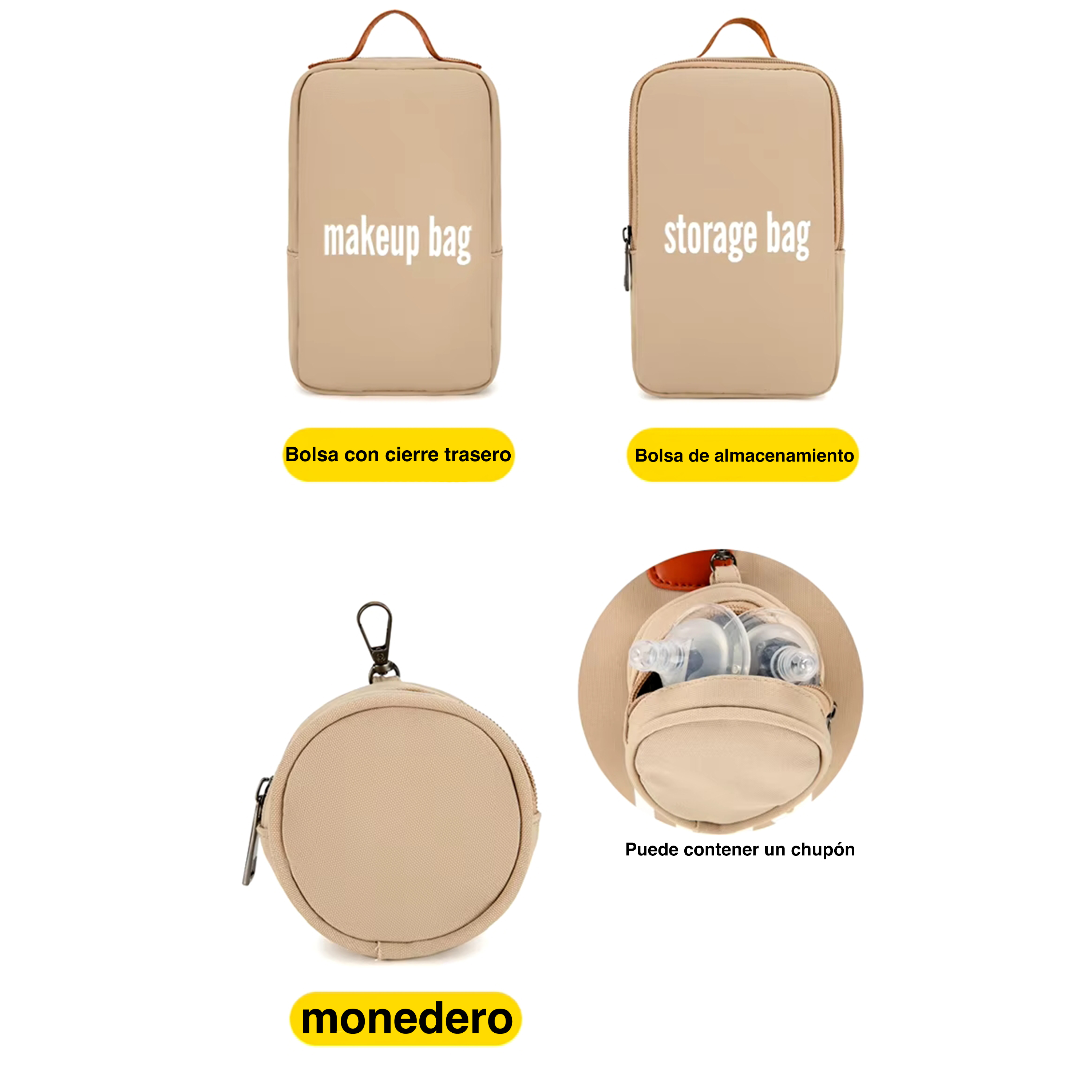 Pañalera Bolsa 5 En 1 Maleta Ideal Para Maternidad Ecobaby Original