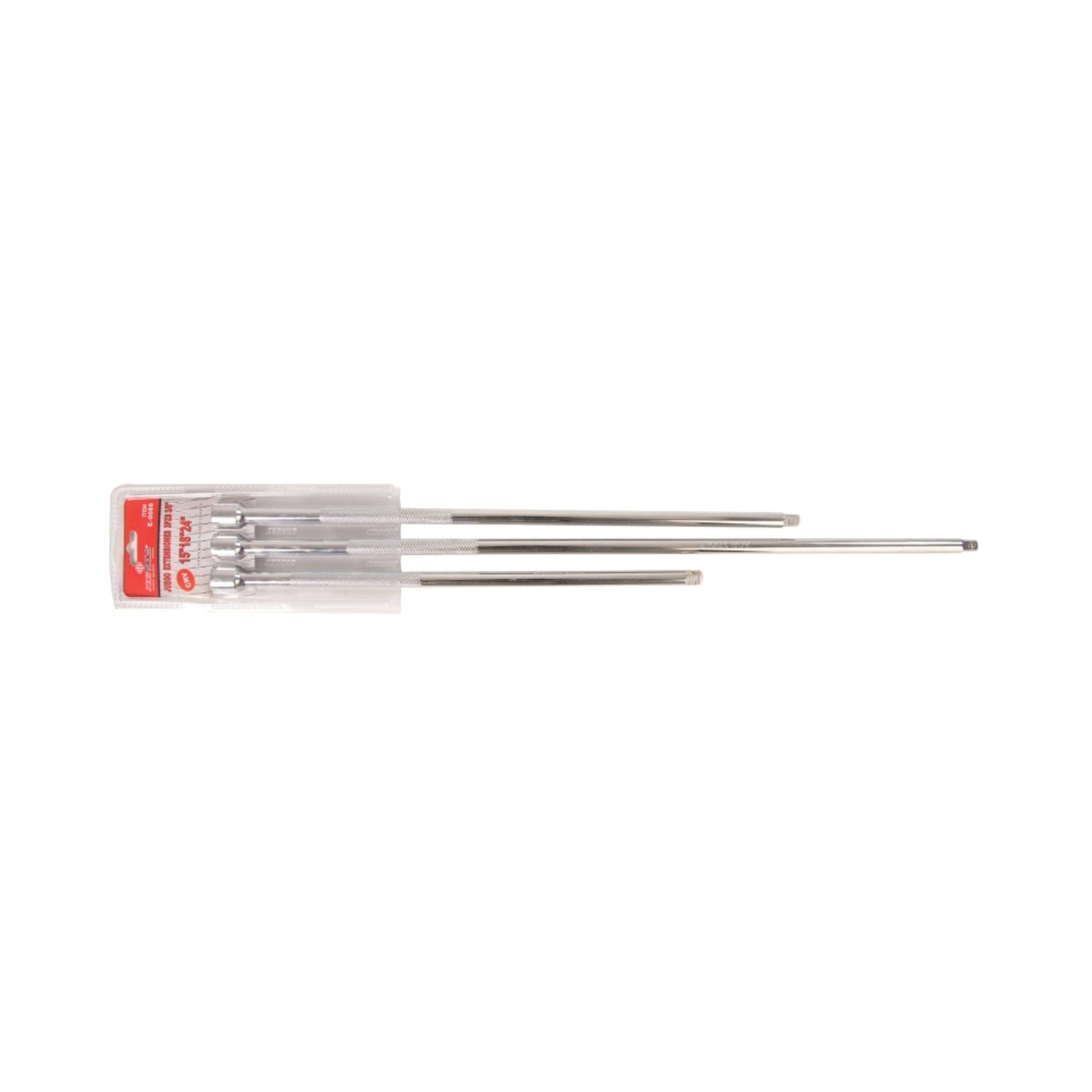 Extensiones Extra Largas para Llave de 3/8, Set de 3 Piezas de 15" - 18" - 24"