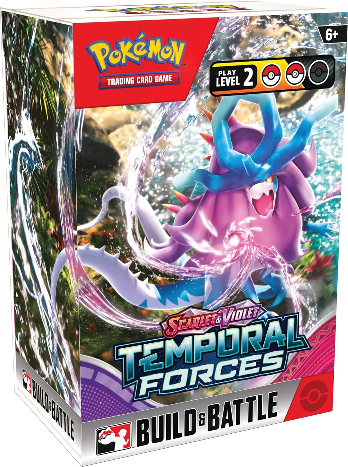 Pokemon TCG Colección Scarlet & Violet Temporal Forces Build & Battle Box Original Inglés
