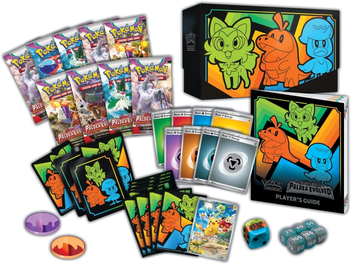 Pokemon TCG Colección Scarlet & Violet Paldea Evolved Elite Trainer Box Original Inglés