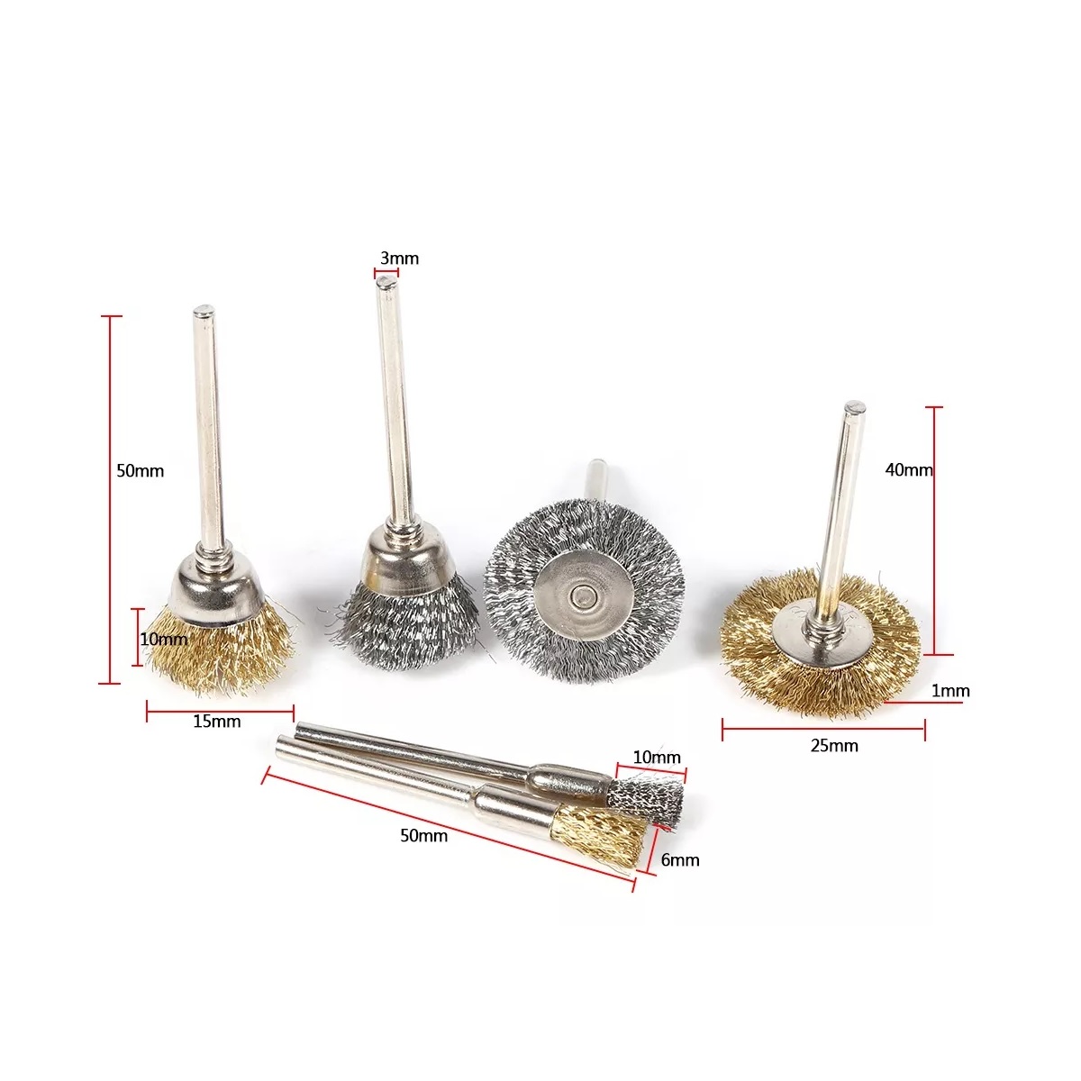 Juego De Cepillos De Alambre Para Mototool Taladro 36pzs