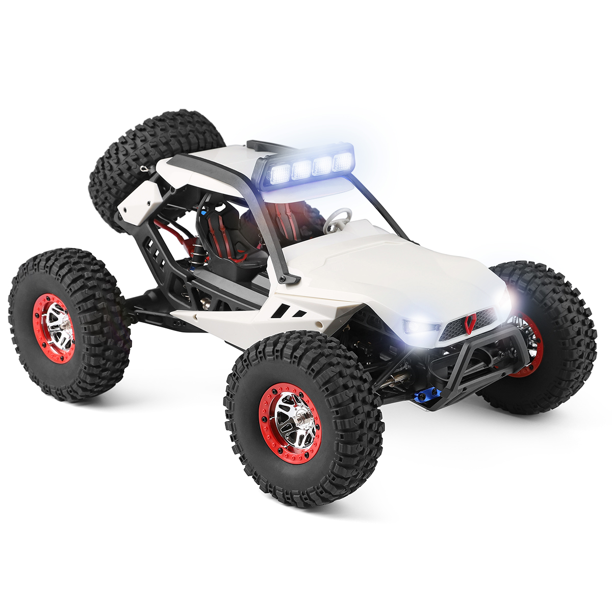Carro A Control Remoto Carro 4x4 Jeep Buggy Razer Rc Wltech 12429 - 40 Km/h - 4x4 Color blanco