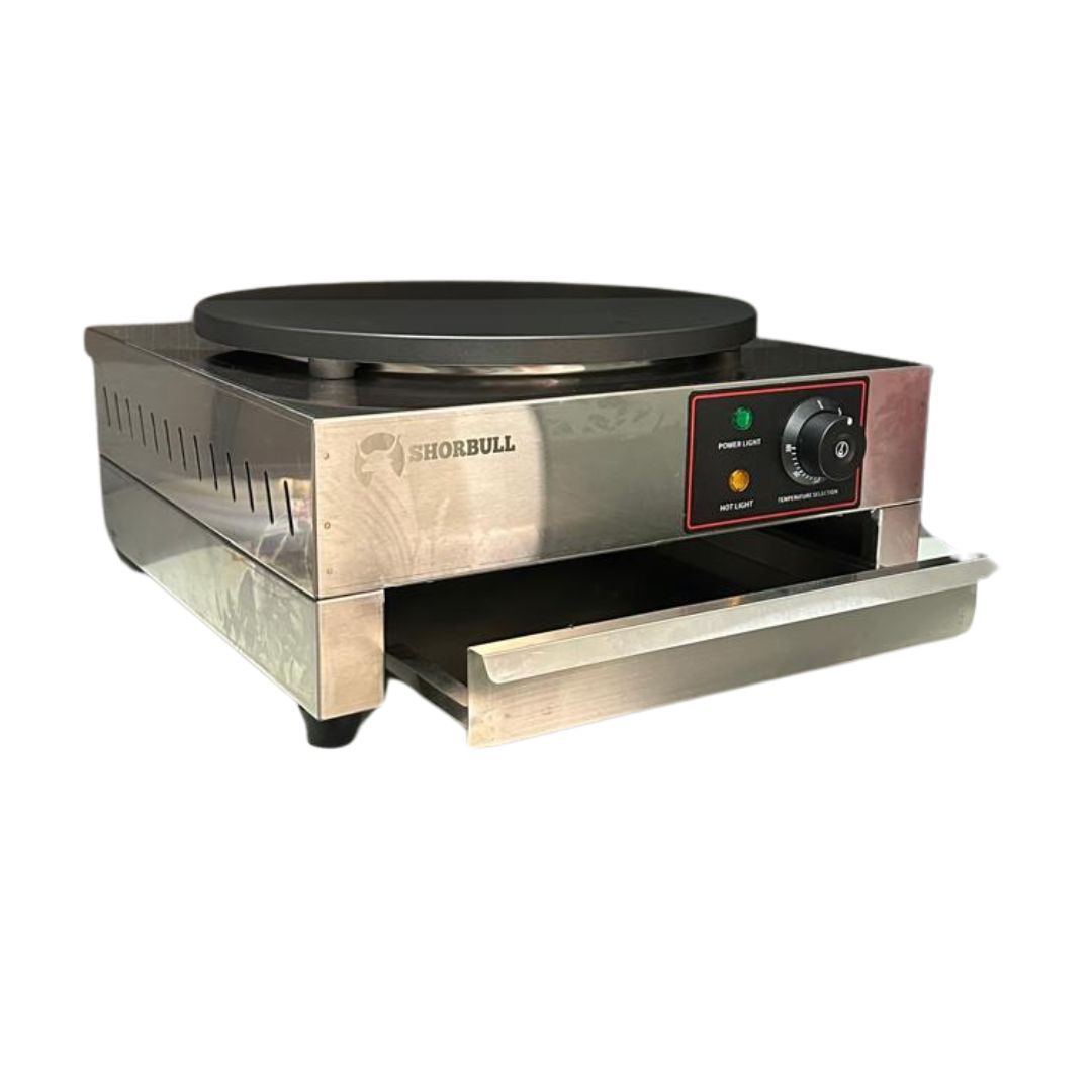 Crepera Industrial eléctrica 22 inch Shorbull Placa Antiadherente Control Temperatura