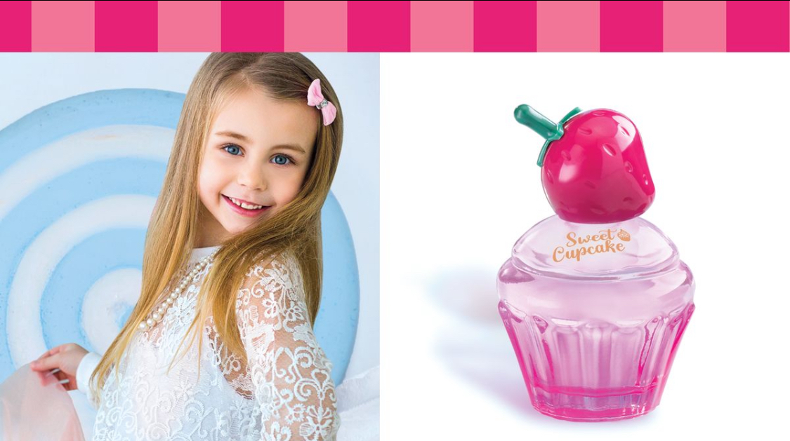 SWEET CUPCAKE PERFUME PARA NIÑA FRAGANCIA INFANTIL HERMOSO ENVASE PARA EL TOCADOR EL PREFERIDO DE LAS NIÑAS Y ADOLESCENTES