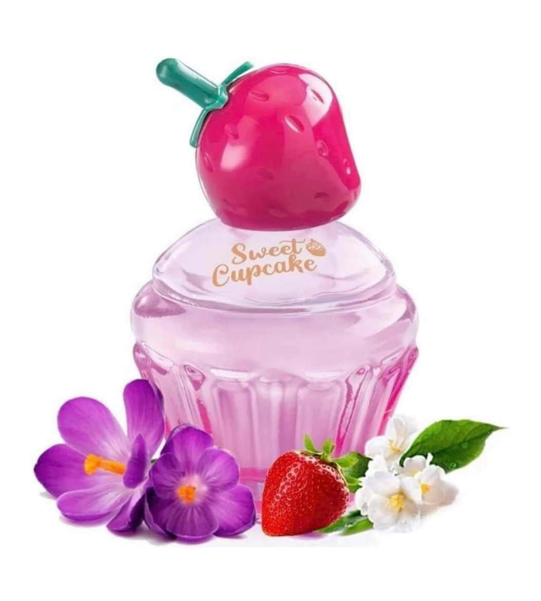 SWEET CUPCAKE PERFUME PARA NIÑA FRAGANCIA INFANTIL HERMOSO ENVASE PARA EL TOCADOR EL PREFERIDO DE LAS NIÑAS Y ADOLESCENTES
