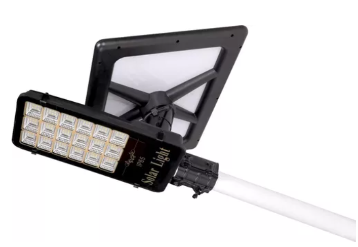 Lampara Suburbana Solar 100w Reforzada (incluye Tubo) Negra