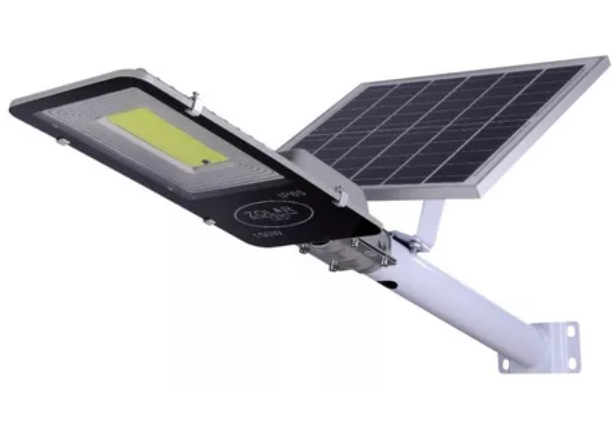 Lampara De Led Suburbana Solar 150w Cob (alumbrado Publico) Color Gris