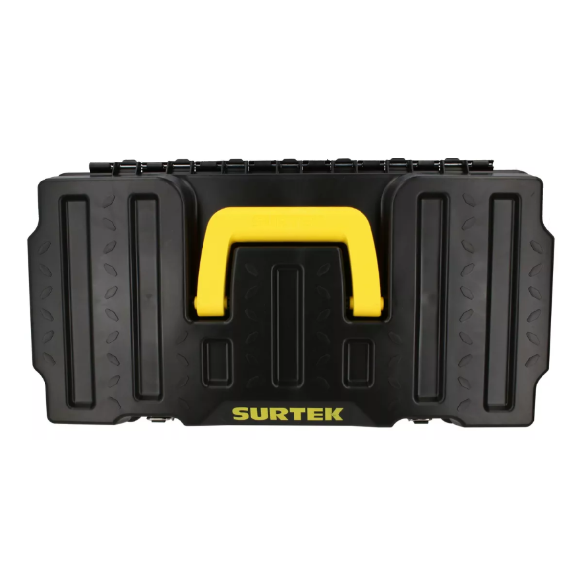 Caja portaherramientas plástica con broches metálicos 21" x 11" x 7" compacta Surtek