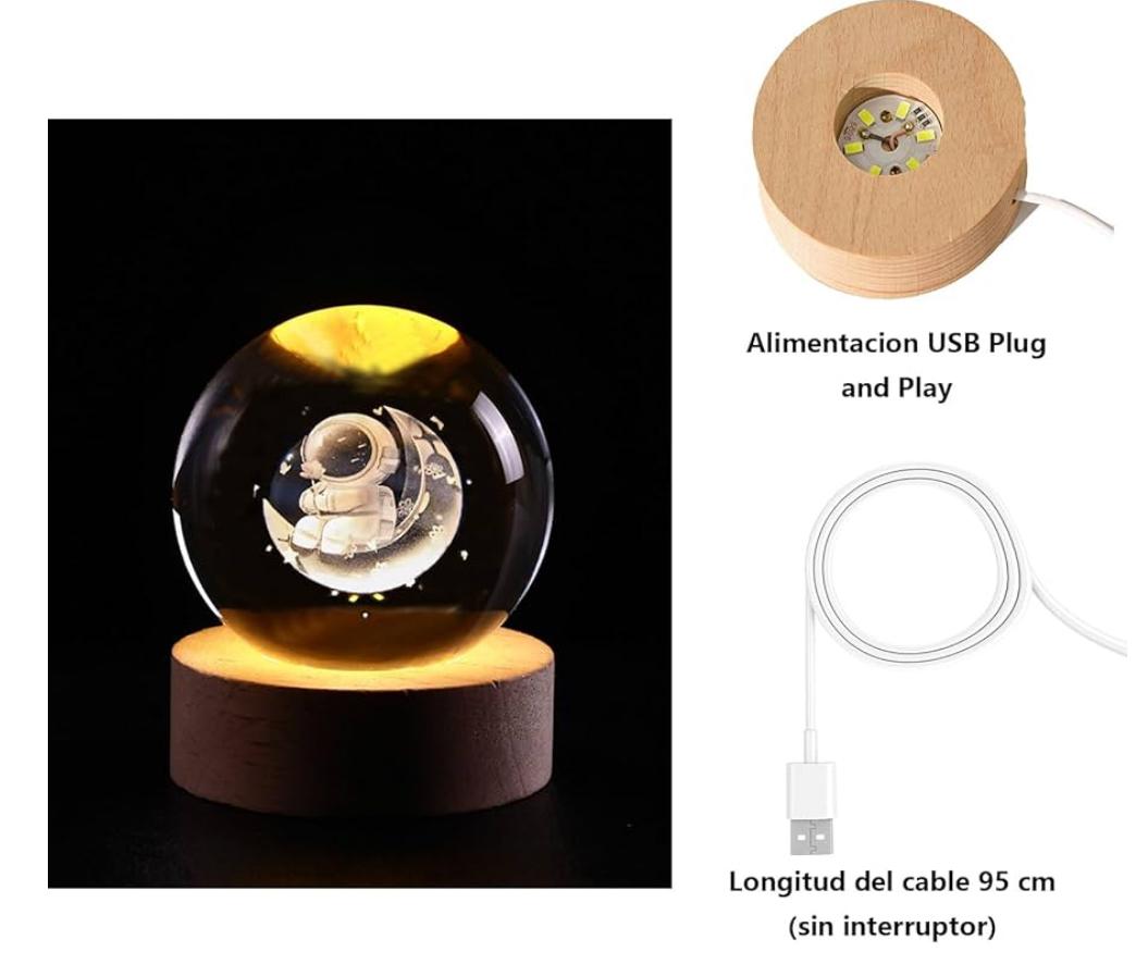 Estilo y Actitud, la Esencia de Kuromi en esfera de cristal 3D con Base Iluminada