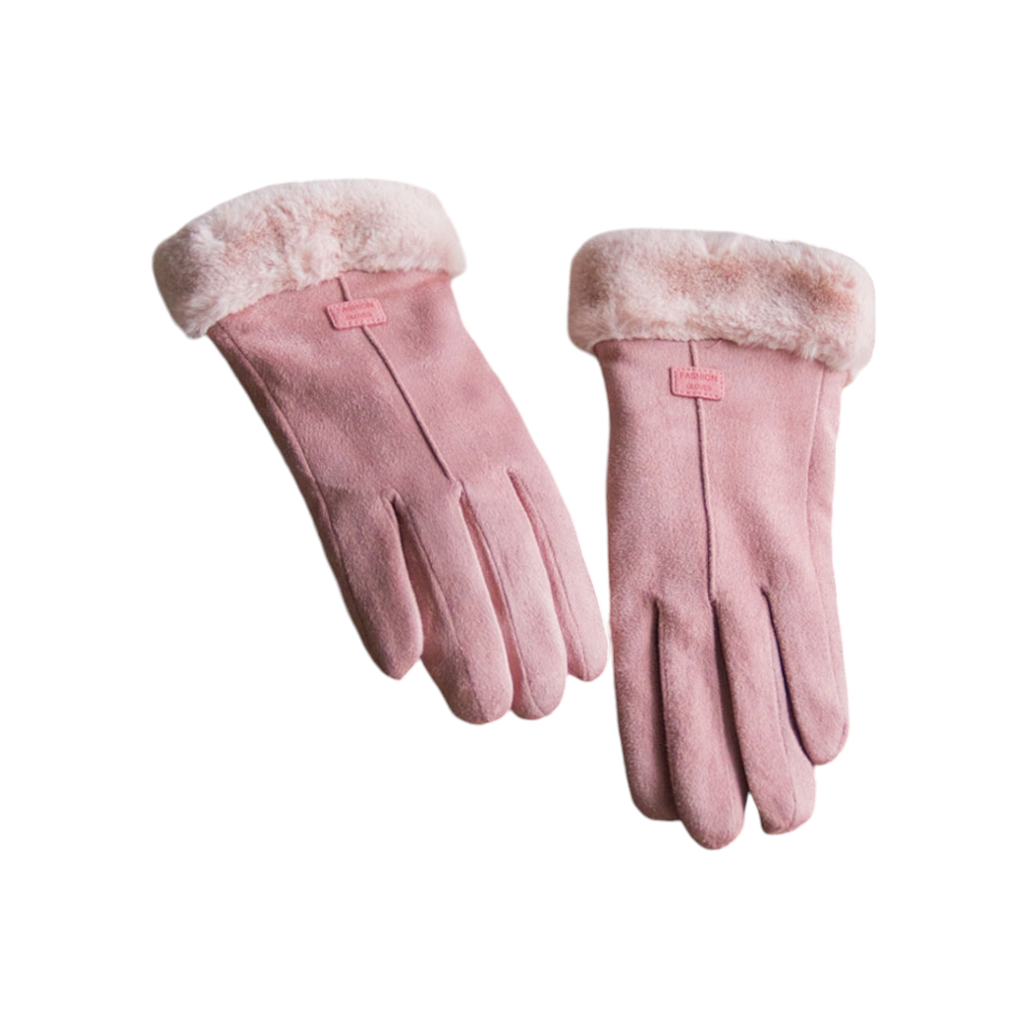 Guantes invierno rosa