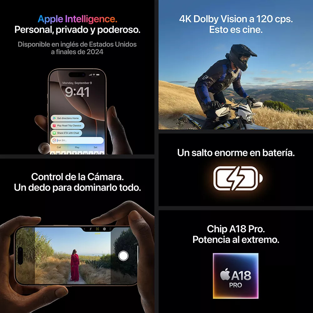 Celular Apple iPhone 16 Pro Max 256GB - SIM FISICO - Titanio del Desierto