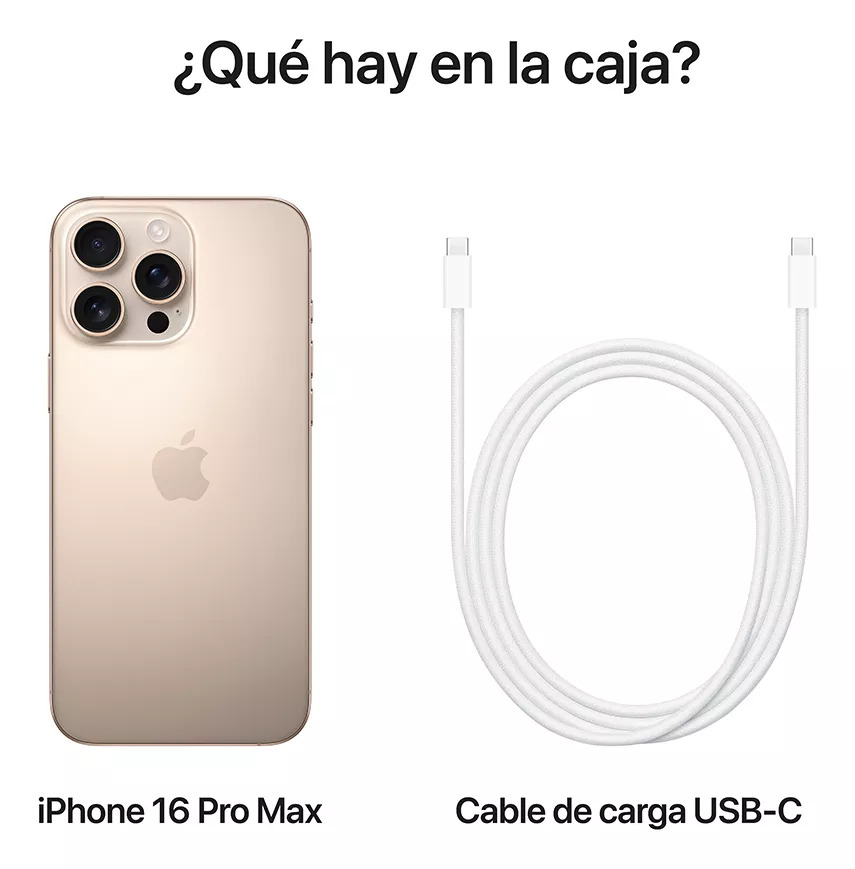 Celular Apple iPhone 16 Pro Max 256GB - SIM FISICO - Titanio del Desierto